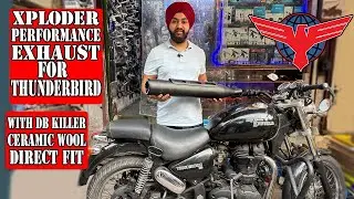 Xploder Performance Exhaust For Thunderbird 350 || With DB Killer || Direct Fit || Globe Exhaust