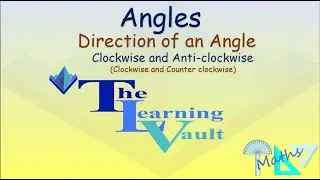 The Learning Vault - Angles -  Direction of an Angle  (Clockwise and Anti clockwise)