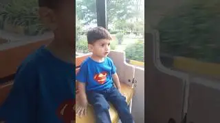 Azlan enjoying at train 😍 #youtubeshorts #ytshorts