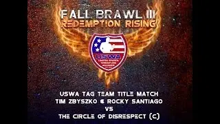 USWA Tag Team Championship: Zbyszko & Santiago v Circle of Disrespect (c) (USWA Fall Brawl 3)