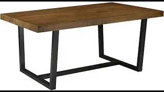 Review Walker Edison Andre Modern Solid Wood Dining Table 2021