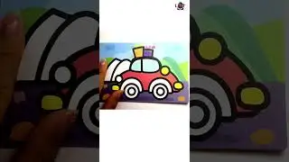 Gift Car - Sand painting #car #art #painting #sandpainting #sand #gift