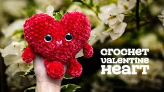 Как связать крючком валентинки-сердечки без шитья 💗 &mdash; урок для начинающих
