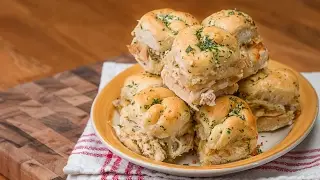 Pesto Chicken Garlic Knot Sliders