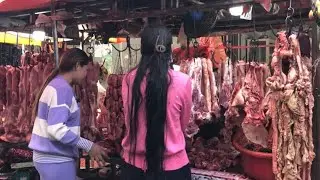 Amazing meats, beef & pork at community market | Groceries and Veggies for local trade & Daily Life