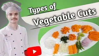 Basic vegetable cuts name || Types of vegetable cuts || vegetable cuts..