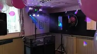 Equinox gigabar fx1 bar system. Setup for a 50th Birthday Party.