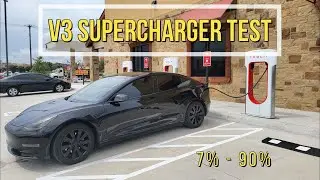 Tesla Model 3 V3 Supercharger Speed test