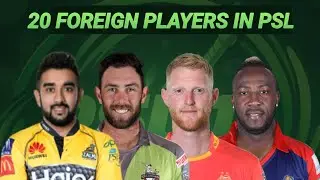 PSL 2026 | List of 20 international Players in PSL 2026