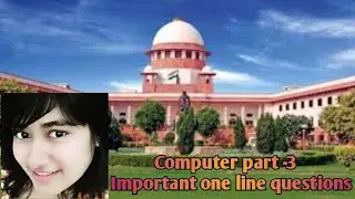 Computer important one line question for all competitive exams.