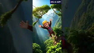 Baby Monkey Loves Ziplining! 😍🌄 #babymonkey #monkeyadventure #ziplinefun  #cuteanimals #monkeylove