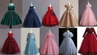 Trend long frock design// net frock design party wear for girls 