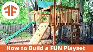 I Built a HUGE and FUN Playset for My Kids!