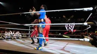 Brodus Clay and Kofi Kingston dance