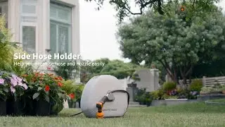 Meet All Your Need | Ground-Mounted Retractable Hose Reel | Giraffe Tools