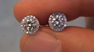 Diamond Stud Earrings Certified Jewelry