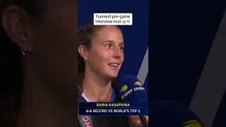 She seized the opportunity 🤣 (via @USOpen/TT) #shorts