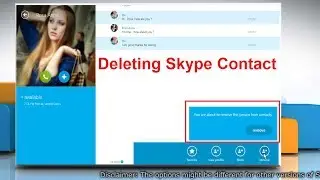 Removing a Skype Contact in Skype&reg; for Windows&reg; 8