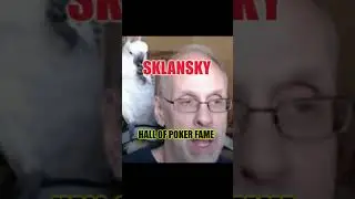 Hall of Poker Fame - David Sklansky  #shortsfeed #philhellmuth #poker #shorts #youtubeshorts #viral