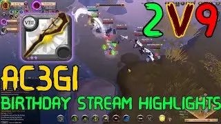 Healer birthday stream highlights | Small Scale PvP | Outnumbered fights | Albion Online