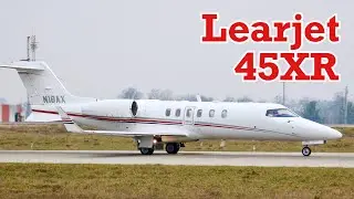 Bombardier Learjet 45XR - Engine Run-Up and Takeoff