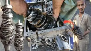 Truck manual transmission repair with limited tools un Pakistan