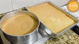 Porque o quilo do Bolo feito com essa massa é mais caro? É porque da muito trabalho-Pão de ló úmido