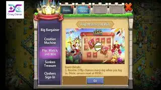 Flip,match and win ! Castle clash jun 2k21
