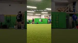 fixing my crow hop! 🐦&zwj;⬛ 🥎