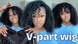 Amazon V-Part Wig Slay 🔥 3 Styles + Heatless Option | ISEE Hair