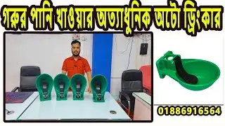 গরুর পানি খাওয়ার পাত্র | অটো ড্রিংকার | cow drinking water |  bell drinker  |  khamarer auto drinker