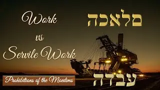 Work vs Servile Work - Prohibitions of The Moedims - Qoheleth Mashah (Damani Wade)