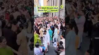 #WallStreet shut down for Indian baraat! #briefchaat #weddingphotography #weddingfashion