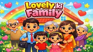 Lovely ki Family | Happy Family Lovely Family rhyme in Hindi by @AlphaJingle