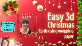 Easy diy Christmas  cards using wrapping paper