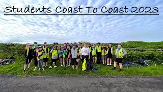 C2C6 NHGS Student Ride 2023: Hadrians Wall Sustrans Cycle Route. Teens take to bicycles.