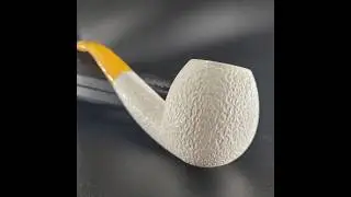Rustic Apple Meerschaum Pipe by CPW CALABASH PIPES  #meerschaumpipe