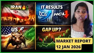 TCS & HCL Results Today 🔔 Iran Crisis? | Pre Market Report &ndash; 12 Jan 2026 | #Nifty #BankNifty