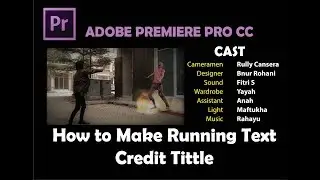 Cara Membuat Tulisan Text Berjalan Pada Video ( Adobe Premiere Pro )