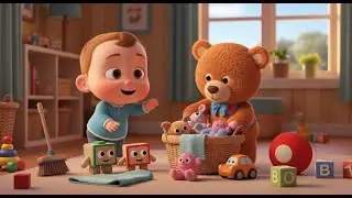 Clean Up Song 🧹 | Tidy Up Rhyme for Kids | Nursery Rhymes & Kids Songs