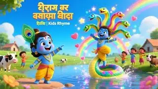 कृष्ण और कालिया नाग | Krishna & Kaliya Naag | Fun 3D Cartoon Kids Rhyme#kidsrhymes #krishna 