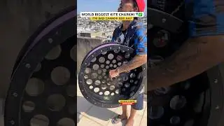 WORLD BIGGEST KITE CHARKHI🪁🪁 #kiteflying #kites #kite #viralvideo #patang #shorts