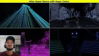 Carzy frog vs Patila vs Me Kameste vs Bad santa Alien MashUp with 4 Colors Effects Challenge part 1