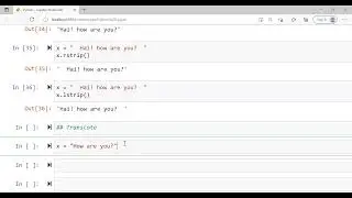 Python Fundamentals: Strings: inbuilt methods: strip(), split().translate()