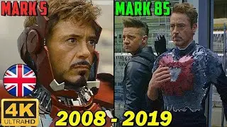 😎 All IRON MAN Suit. Transformation Scene Ultra HD (Iron man 2008 &mdash; Avengers: Endgame 2019)