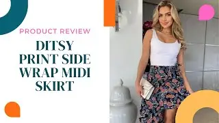 Ditsy Print Side Wrap Midi Skirt Reviews