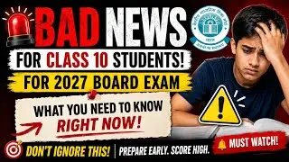Bad News for Class 10 | 3 Big CBSE Changes for 2027 Board Exam | Passing Criteria & New Pattern