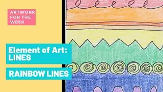 Rainbow Lines | Artwork about Lines - Elements of Art