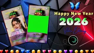 Happy New Year Video Editing Alight Motion  🎉 | Happy New Year Status Editing 2026