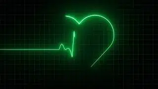 Heartbeat Monitor Green Screen | FREE EKG Pulse Line Animation (4K Motion Graphic)